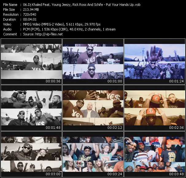 Dj Khaled Feat. Young Jeezy, Rick Ross And Schife video ”Put Your Hands Up” from dvd ”Promo Only Urban Video May 2010” 