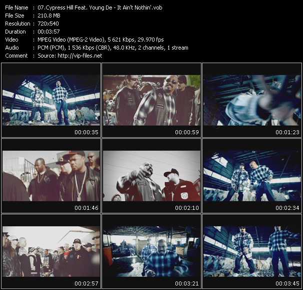 Cypress Hill Feat. Young De video ”It Ain't Nothin'” from dvd ”Promo Only Urban Video May 2010” 