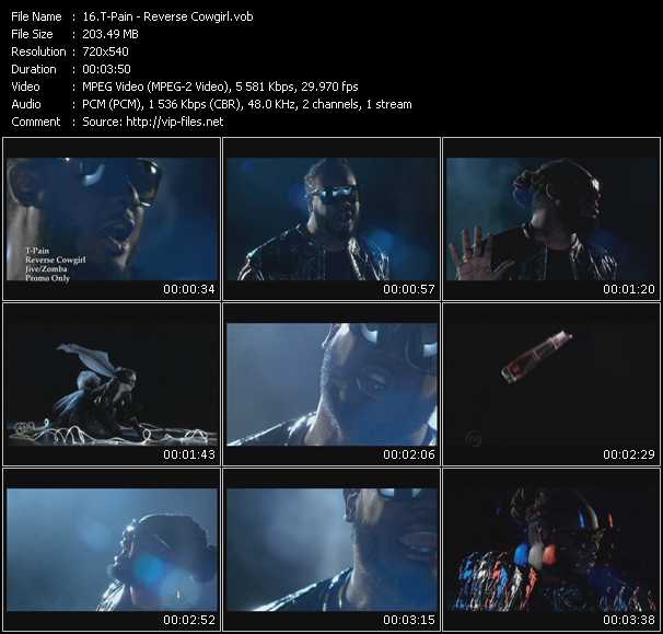 T-Pain video ”Reverse Cowgirl” from dvd ”Promo Only Urban Video May 2010” 