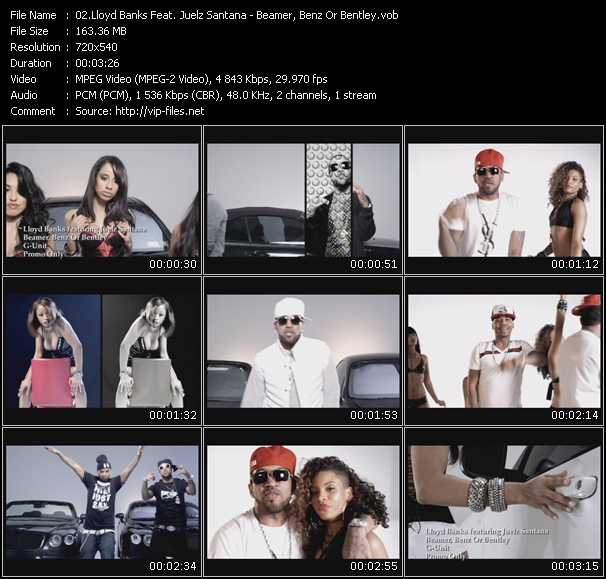 Lloyd Banks Feat. Juelz Santana video ”Beamer, Benz Or Bentley” from dvd ”Promo Only Urban Video June 2010” 