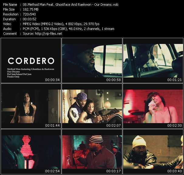 Method Man Feat. Ghostface And Raekwon video ”Our Dreams” from dvd ”Promo Only Urban Video June 2010” 