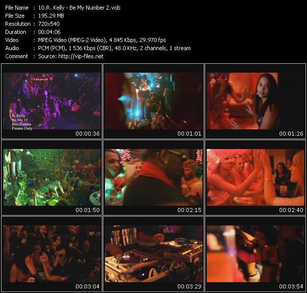 R. Kelly video ”Be My Number 2” from dvd ”Promo Only Urban Video June 2010” 