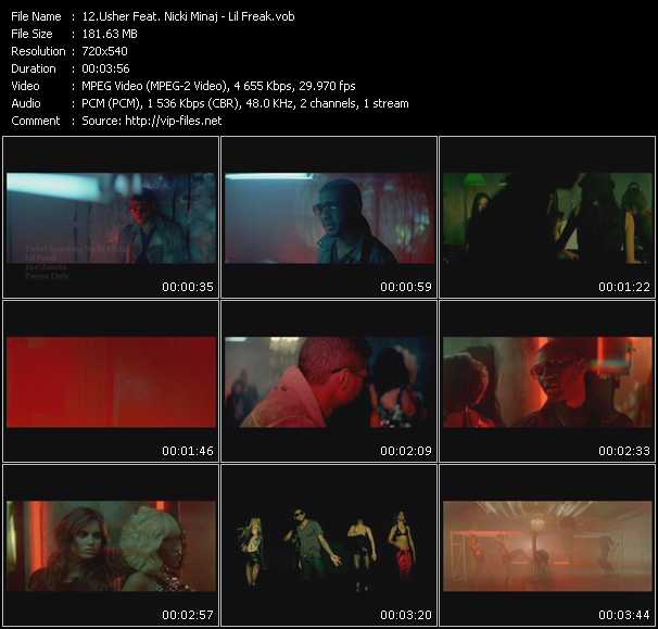 Usher Feat. Nicki Minaj video ”Lil Freak” from dvd ”Promo Only Urban Video June 2010” 
