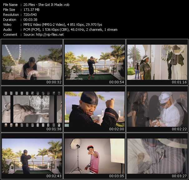 Plies video ”She Got It Made” from dvd ”Promo Only Urban Video June 2010” 