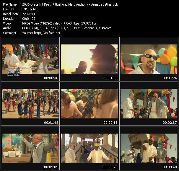 Cypress Hill Feat. Pitbull And Marc Anthony video ”Armada Latina” from dvd ”Promo Only Urban Video June 2010” 