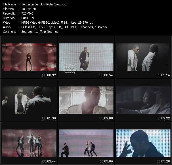 Jason Derulo video ”Ridin' Solo” from dvd ”Promo Only Urban Video July 2010” 