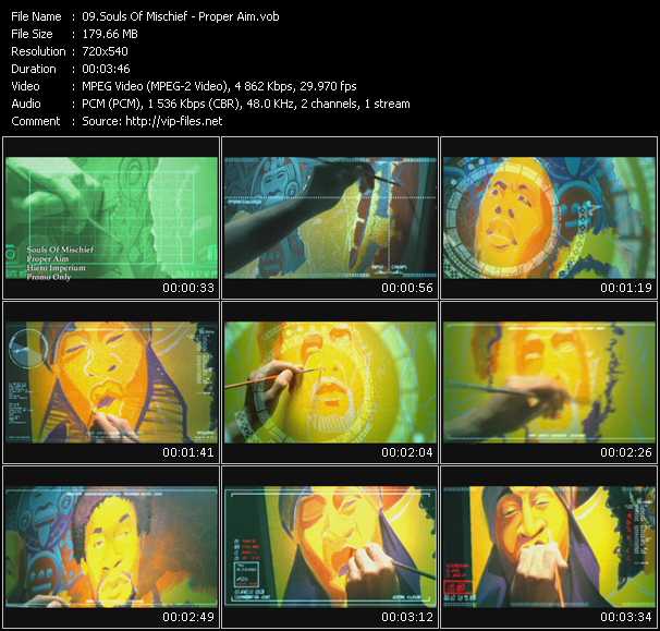 Souls Of Mischief video ”Proper Aim” from dvd ”Promo Only Urban Video August 2010” 