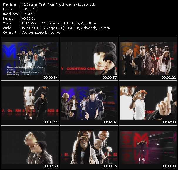 Birdman Feat. Tyga And Lil Wayne video ”Loyalty” from dvd ”Promo Only Urban Video August 2010” 