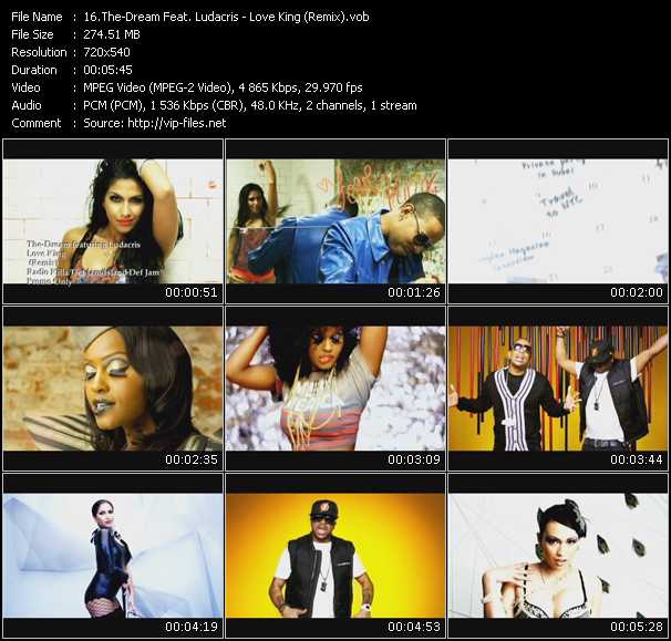 The-Dream Feat. Ludacris video ”Love King (Remix)” from dvd ”Promo Only Urban Video August 2010” 