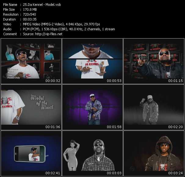 Da Kennel video ”Model” from dvd ”Promo Only Urban Video August 2010” 