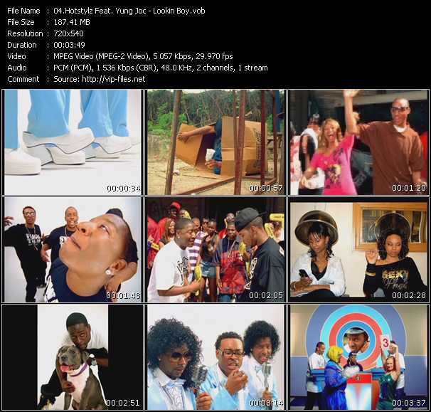 Hotstylz Feat. Yung Joc video ”Lookin Boy” from dvd ”Promo Only Urban Video September 2008” 