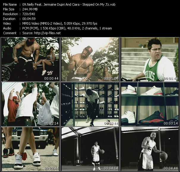 Nelly Feat. Jermaine Dupri And Ciara video ”Stepped On My J'z” from dvd ”Promo Only Urban Video September 2008” 