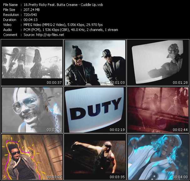 Pretty Ricky Feat. Butta Creame video ”Cuddle Up” from dvd ”Promo Only Urban Video September 2008” 