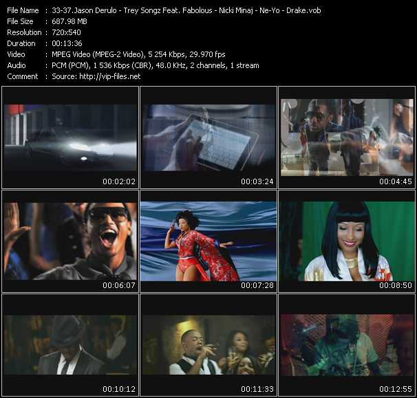 Jason Derulo - Trey Songz Feat. Fabolous - Nicki Minaj - Ne-Yo - Drake video ”Ridin' Solo - Say Aah - Your Love - Champagne Life - Find Your Love” from dvd ”Promo Only Urban Video October 2010” 