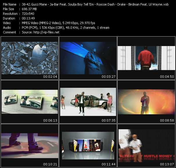 Gucci Mane - Ja-Bar Feat. Soulja Boy Tell 'Em - Roscoe Dash - Drake - Birdman Feat. Tyga And Lil Wayne video ”Worst Enemy - Daze - Show Out - Miss Me - Loyalty” from dvd ”Promo Only Urban Video October 2010” 