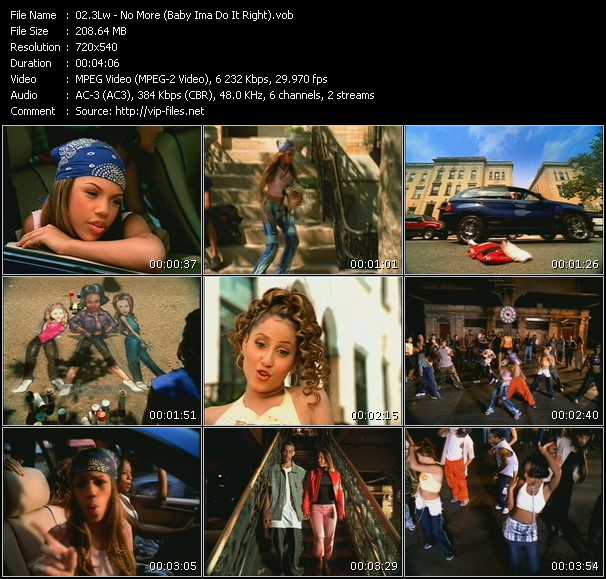 3Lw video ”No More (Baby Ima Do It Right)” from dvd ”RnB Hits 2002” 