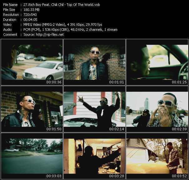 Rich Boy Feat. Chili Chil video ”Top Of The World” from dvd ”Screenplay VJ-Pro Hits Vision March 2010” 