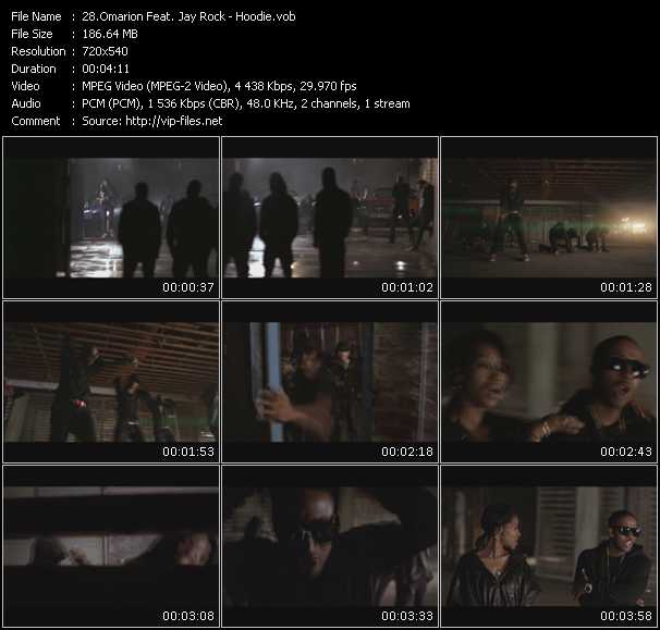 Omarion Feat. Jay Rock video ”Hoodie” from dvd ”Screenplay VJ-Pro Hits Vision March 2010” 