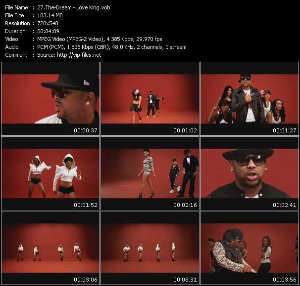 The-Dream video ”Love King” from dvd ”Screenplay VJ-Pro Hits Vision June 2010” 