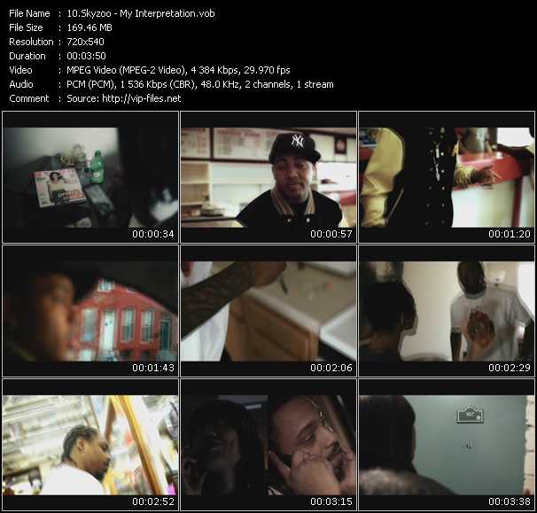 Skyzoo video ”My Interpretation” from dvd ”Screenplay VJ-Pro Urban Vision June 2010” 