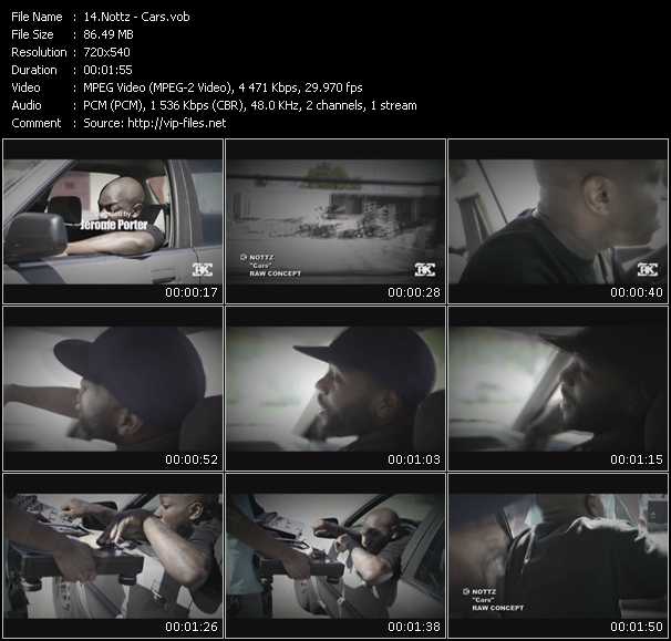Nottz video ”Cars” from dvd ”Screenplay VJ-Pro Urban Vision June 2010” 