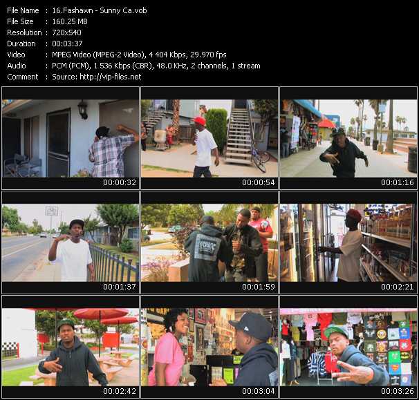 Fashawn video ”Sunny Ca” from dvd ”Screenplay VJ-Pro Urban Vision July 2010” 