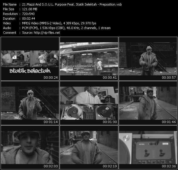Mazzi And S.O.U.L. Purpose Feat. Statik Selektah video ”Preposition” from dvd ”Screenplay VJ-Pro Urban Vision July 2010” 
