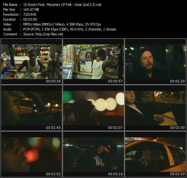 Roots Feat. Monsters Of Folk video ”Dear God 2.0” from dvd ”Screenplay VJ-Pro Urban Vision August 2010” 