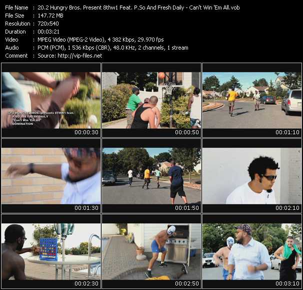 2 Hungry Bros. Present 8thw1 Feat. P.So And Fresh Daily video ”Can't Win 'Em All” from dvd ”Screenplay VJ-Pro Urban Vision October 2010” 