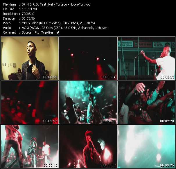N.E.R.D. Feat. Nelly Furtado video ”Hot-n-Fun” from dvd ”UMGI Showreel Week 18 2010” 
