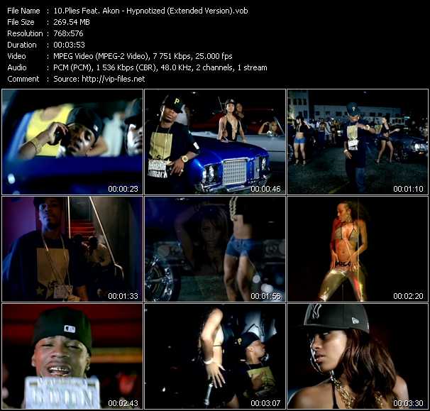 Plies Feat. Akon video ”Hypnotized (Extended Version)” from dvd ”DTVideos Extended Vol.12” 