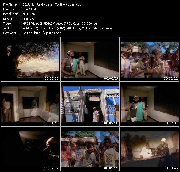 Junior Reid video ”Listen To The Voices” from dvd ”MixMash Reggae Vol.2” 