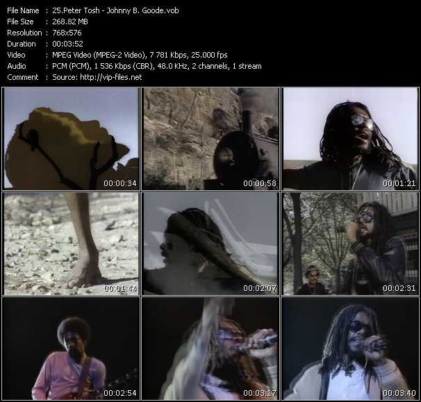 Peter Tosh video ”Johnny B. Goode” from dvd ”MixMash Reggae Vol.2” 