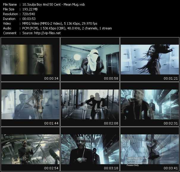 Soulja Boy And 50 Cent video ”Mean Mug” from dvd ”Promo Only Express Video January 2011 Week 1” 