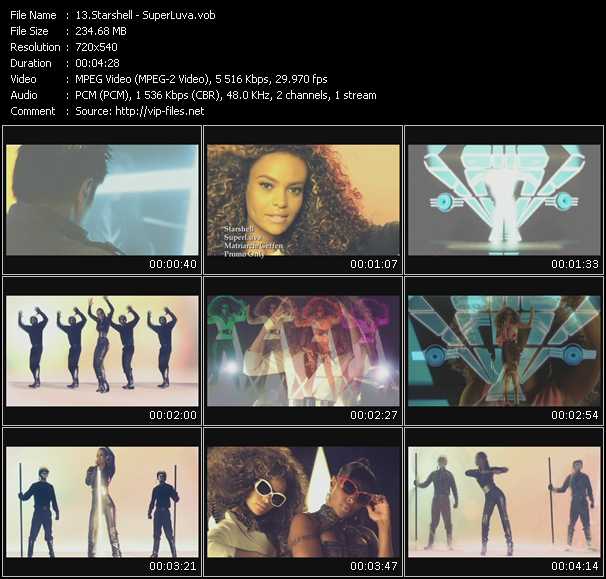 Starshell video ”SuperLuva” from dvd ”Promo Only Express Video January 2011 Week 2” 