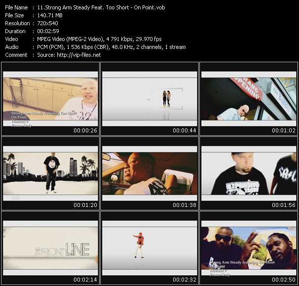 Strong Arm Steady Feat. Too Short video ”On Point” from dvd ”Promo Only Express Video February 2011 Week 1” 