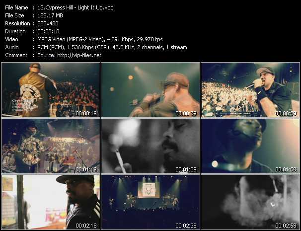 Cypress Hill video ”Light It Up” from dvd ”Promo Only Express Video February 2011 Week 4” 