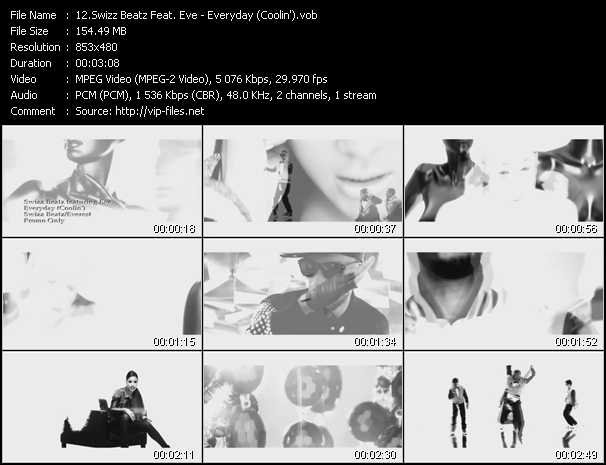 Swizz Beatz Feat. Eve video ”Everyday (Coolin')” from dvd ”Promo Only Express Video June 2011 Week 2” 