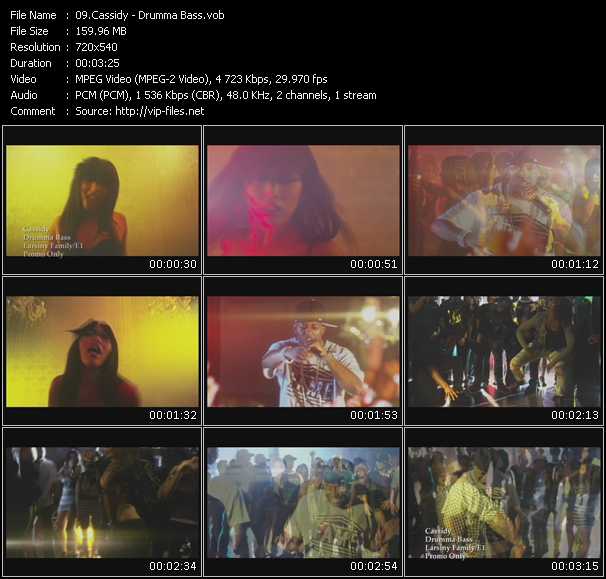 Cassidy video ”Drumma Bass” from dvd ”Promo Only Express Video November 2010 Week 5” 
