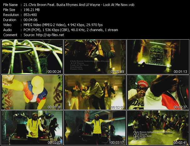 Chris Brown Feat. Busta Rhymes And Lil Wayne video ”Look At Me Now” from dvd ”Promo Only Hot Video May 2011” 
