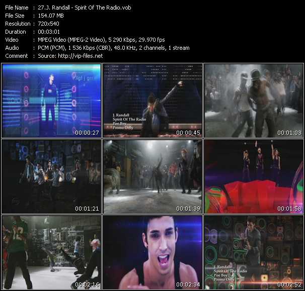J. Randall video ”Spirit Of The Radio” from dvd ”Promo Only Hot Video November 2010” 