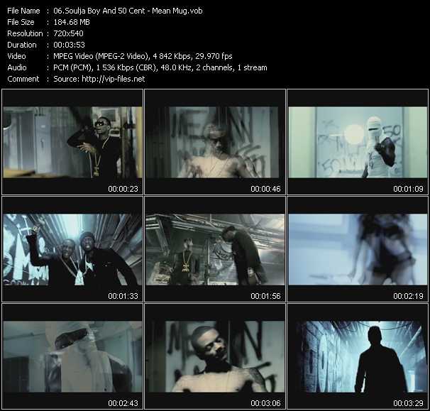 Soulja Boy And 50 Cent video ”Mean Mug” from dvd ”Promo Only Urban Video January 2011” 