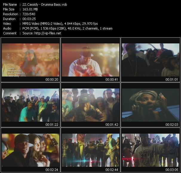 Cassidy video ”Drumma Bass” from dvd ”Promo Only Urban Video January 2011” 