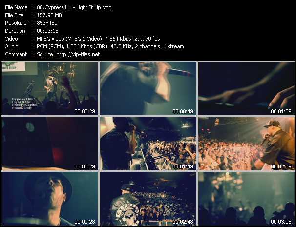 Cypress Hill video ”Light It Up” from dvd ”Promo Only Urban Video March 2011” 