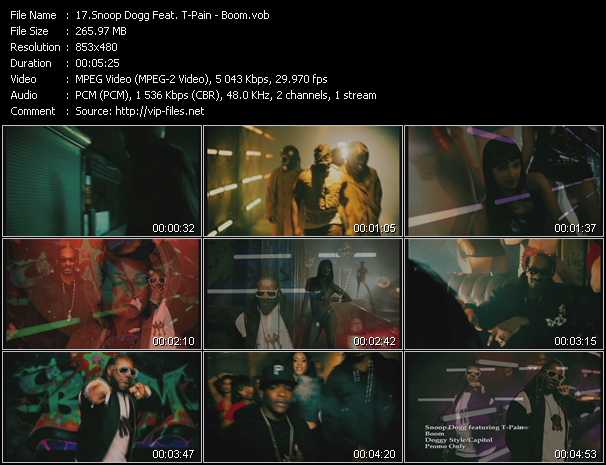 Snoop Dogg Feat. T-Pain video ”Boom” from dvd ”Promo Only Urban Video June 2011” 