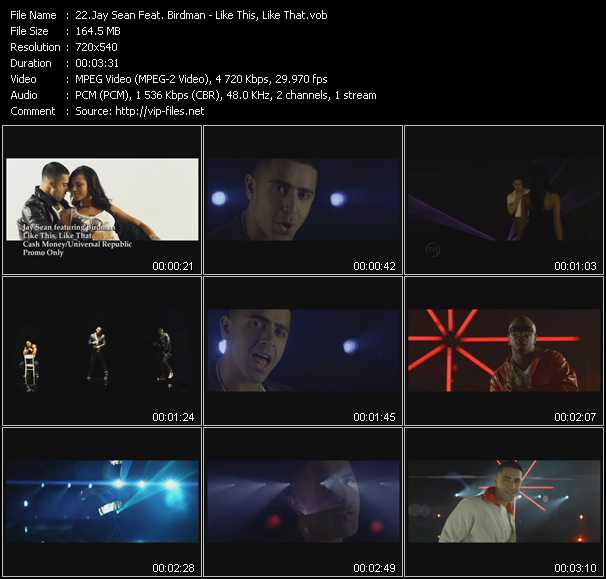 Jay Sean Feat. Birdman video ”Like This, Like That” from dvd ”Promo Only Urban Video July 2011” 