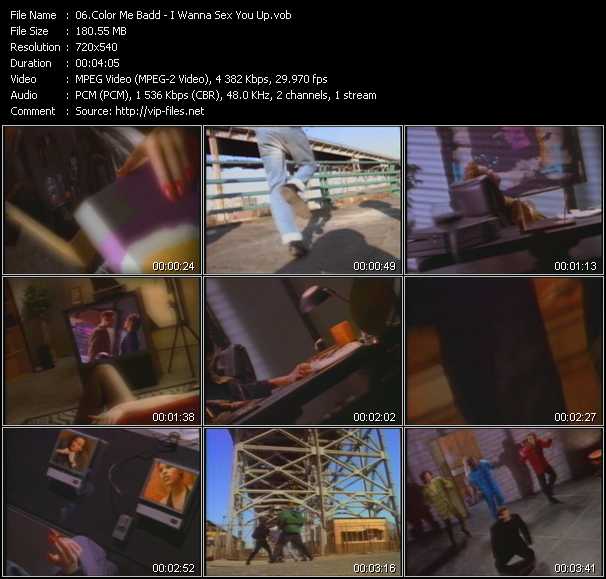 Color Me Badd video ”I Wanna Sex You Up” from dvd ”Screenplay VJ-Pro Classic Vision New Jack Vol.1 February 2007” 