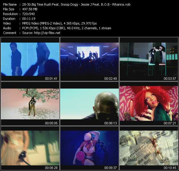 Big Time Rush Feat. Snoop Dogg - Jessie J Feat. B.O.B - Rihanna video ”Boyfriend - Price Tag - S And M” from dvd ”Screenplay VJ-Pro Dance Vision March 2011” 