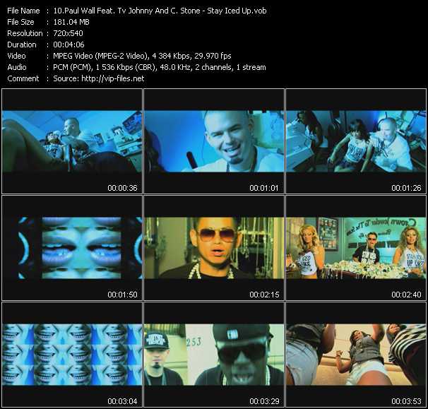 Paul Wall Feat. Tv Johnny And C. Stone video ”Stay Iced Up” from dvd ”Screenplay VJ-Pro Urban Vision January 2011” 
