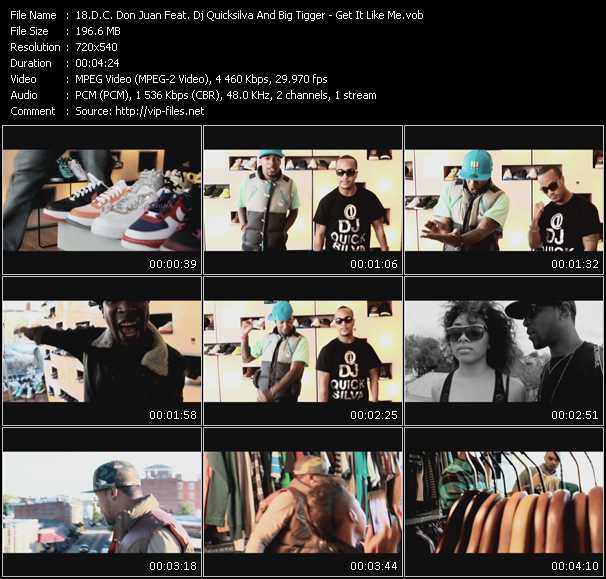 D.C. Don Juan Feat. Dj Quicksilva And Big Tigger video ”Get It Like Me” from dvd ”Screenplay VJ-Pro Urban Vision February 2011” 